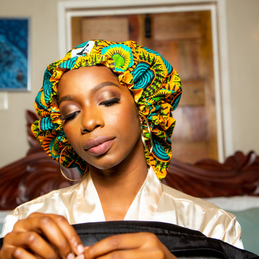 Daliah Adjustable Satin Lined Bonnet