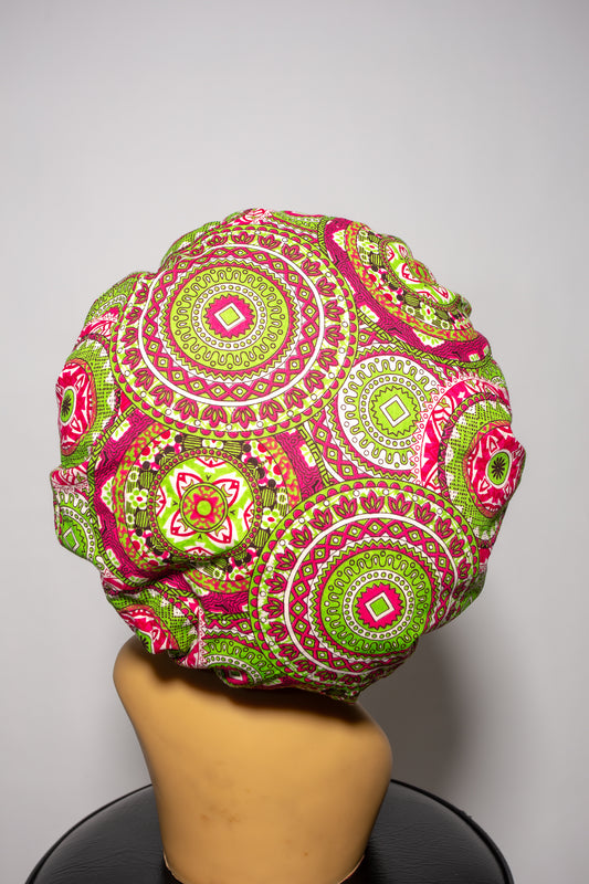 Imani African Satin Lined Bonnet