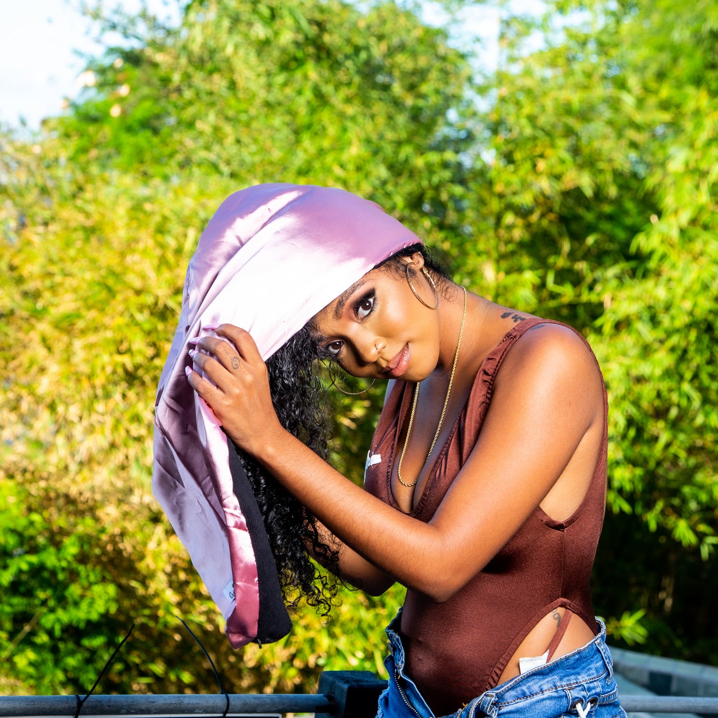 Luxe Satin Microfiber Hair Towel