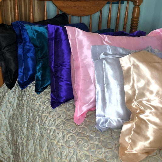 Pair Luxe Satin Pillowcase
