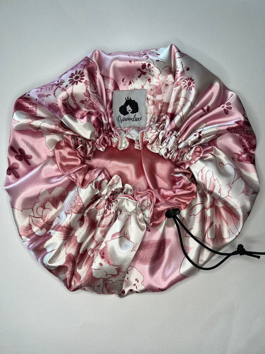 Crowning Love Adjustable Reversible Satin Bonnet